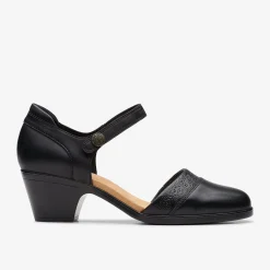 Clarks Emily 2 Ketra Black Leather New