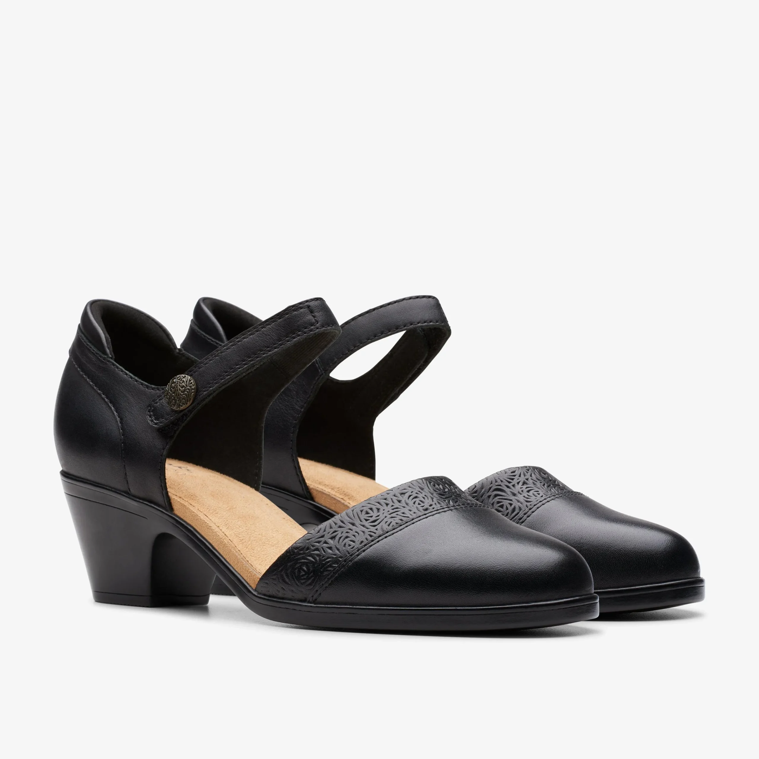Clarks Emily 2 Ketra Black Leather New