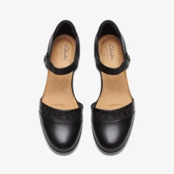 Clarks Emily 2 Ketra Black Leather New