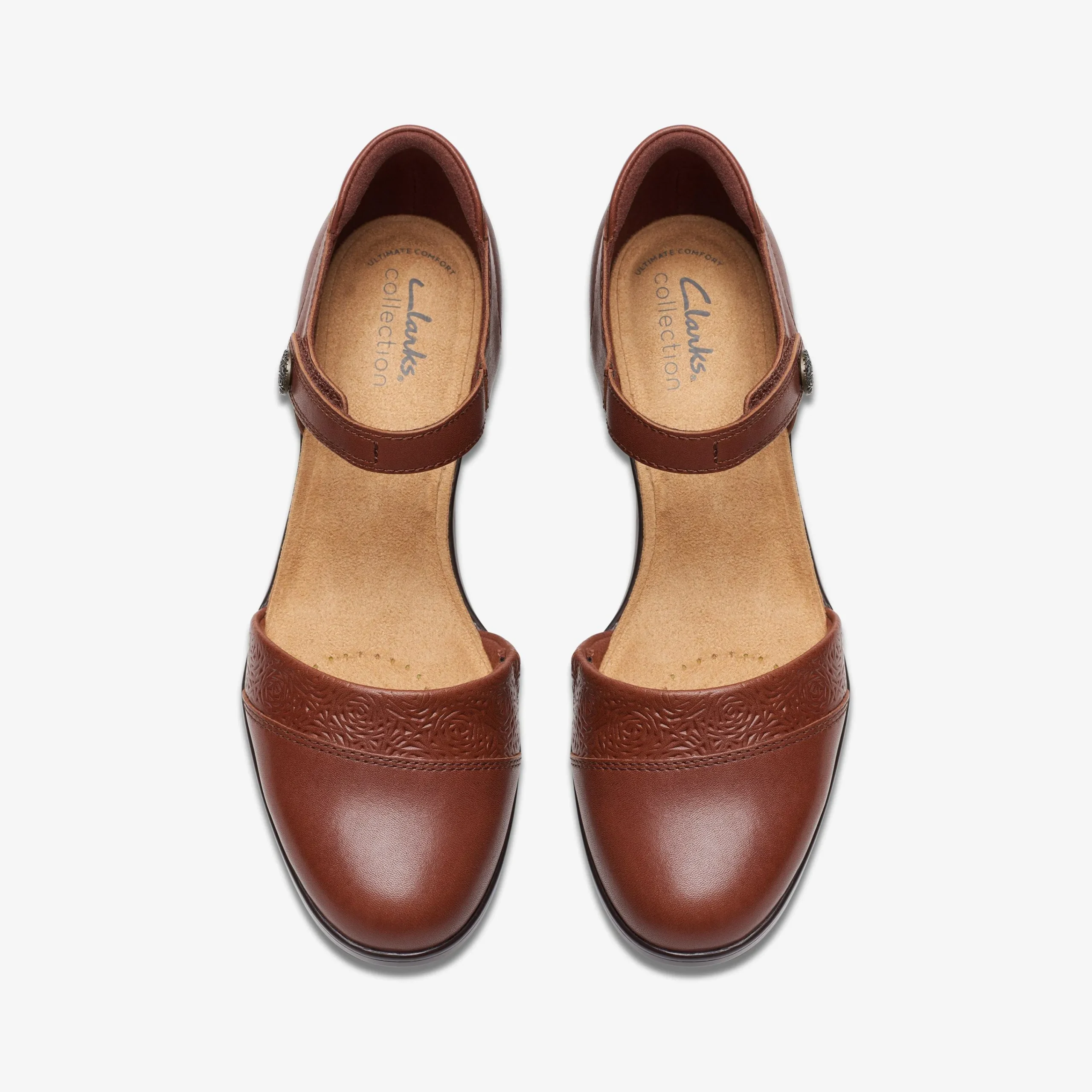 Clarks Emily 2 Ketra British Tan Leather Hot
