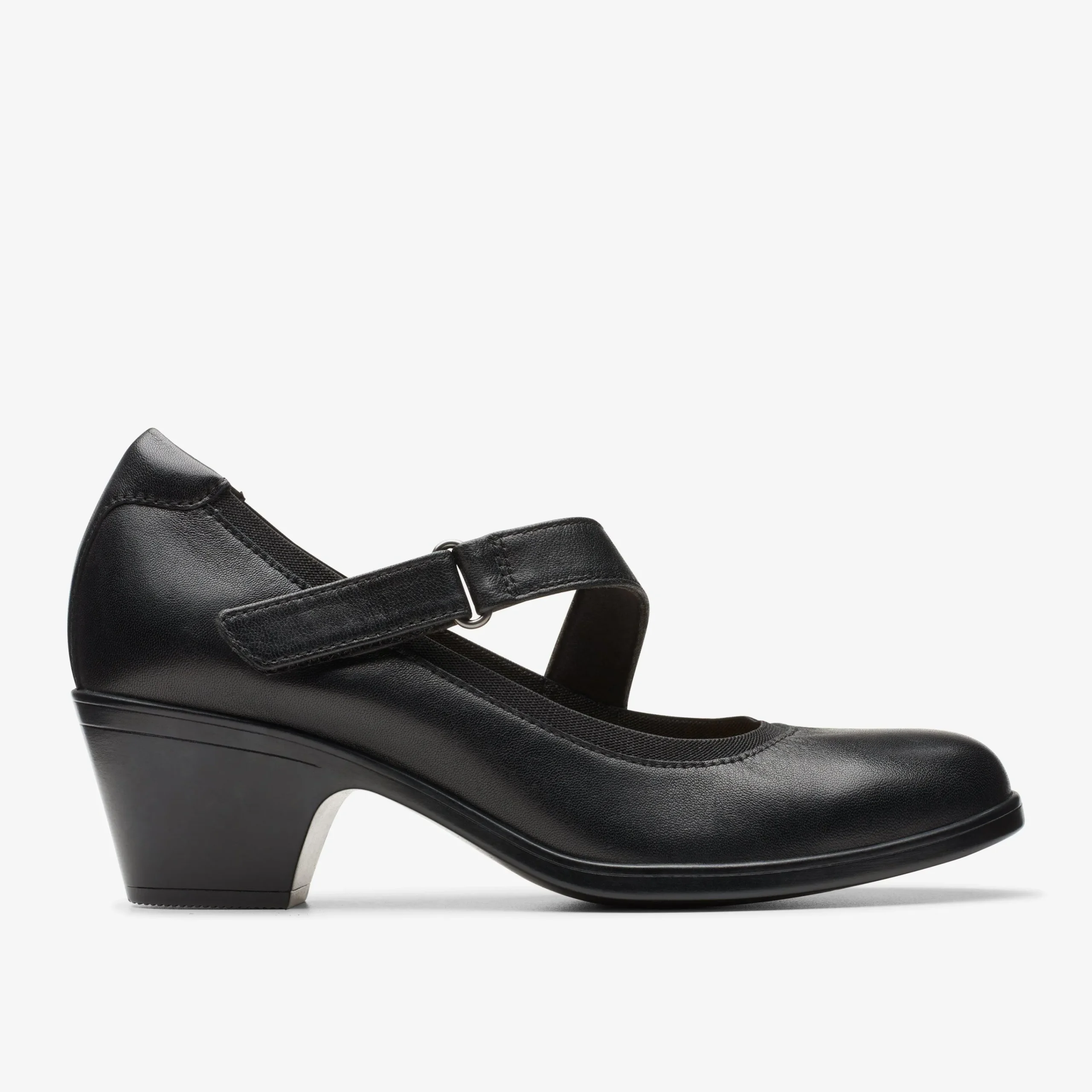 Clarks Emily 2 Mabel Black Leather Best