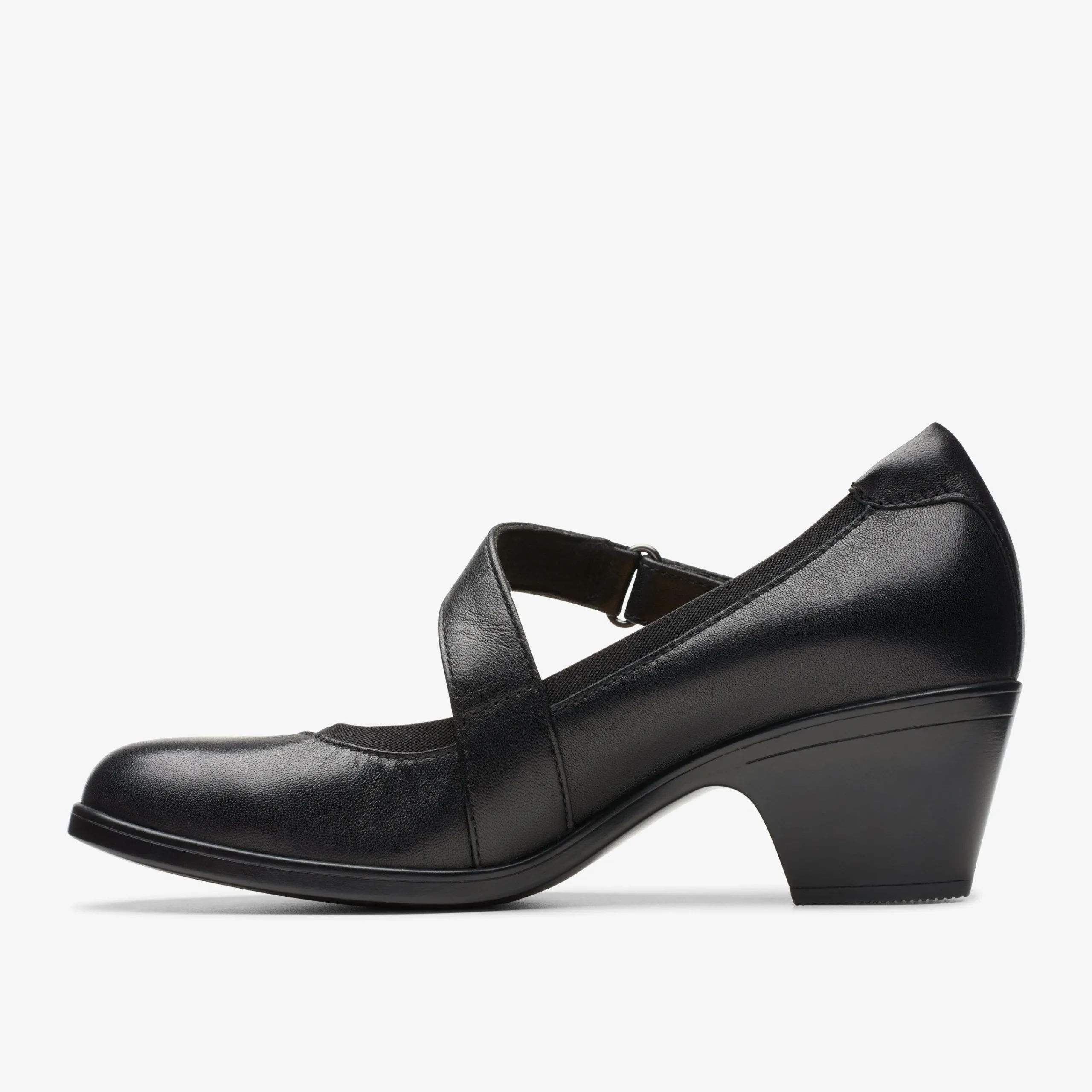 Clarks Emily 2 Mabel Black Leather Best