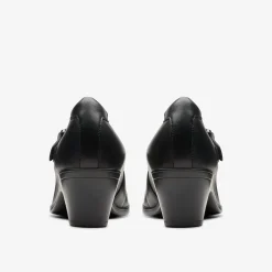 Clarks Emily 2 Mabel Black Leather Best
