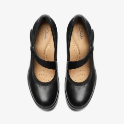 Clarks Emily 2 Mabel Black Leather Best