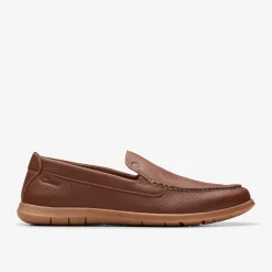 Clarks Flexway Step Light Brown Leather Cheap