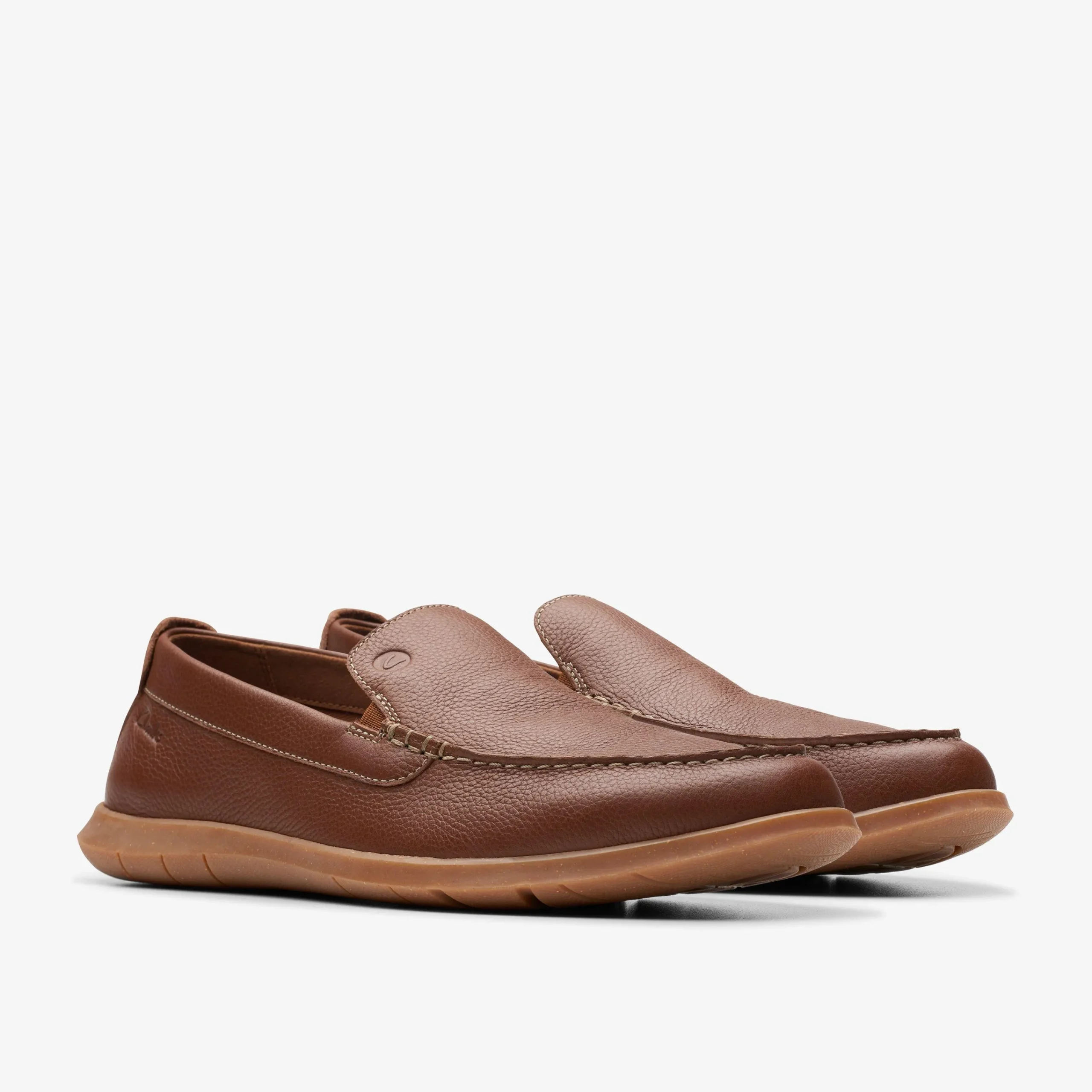 Clarks Flexway Step Light Brown Leather Cheap