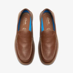 Clarks Flexway Step Light Brown Leather Cheap