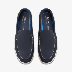 Clarks Flexway Step Navy Suede Store