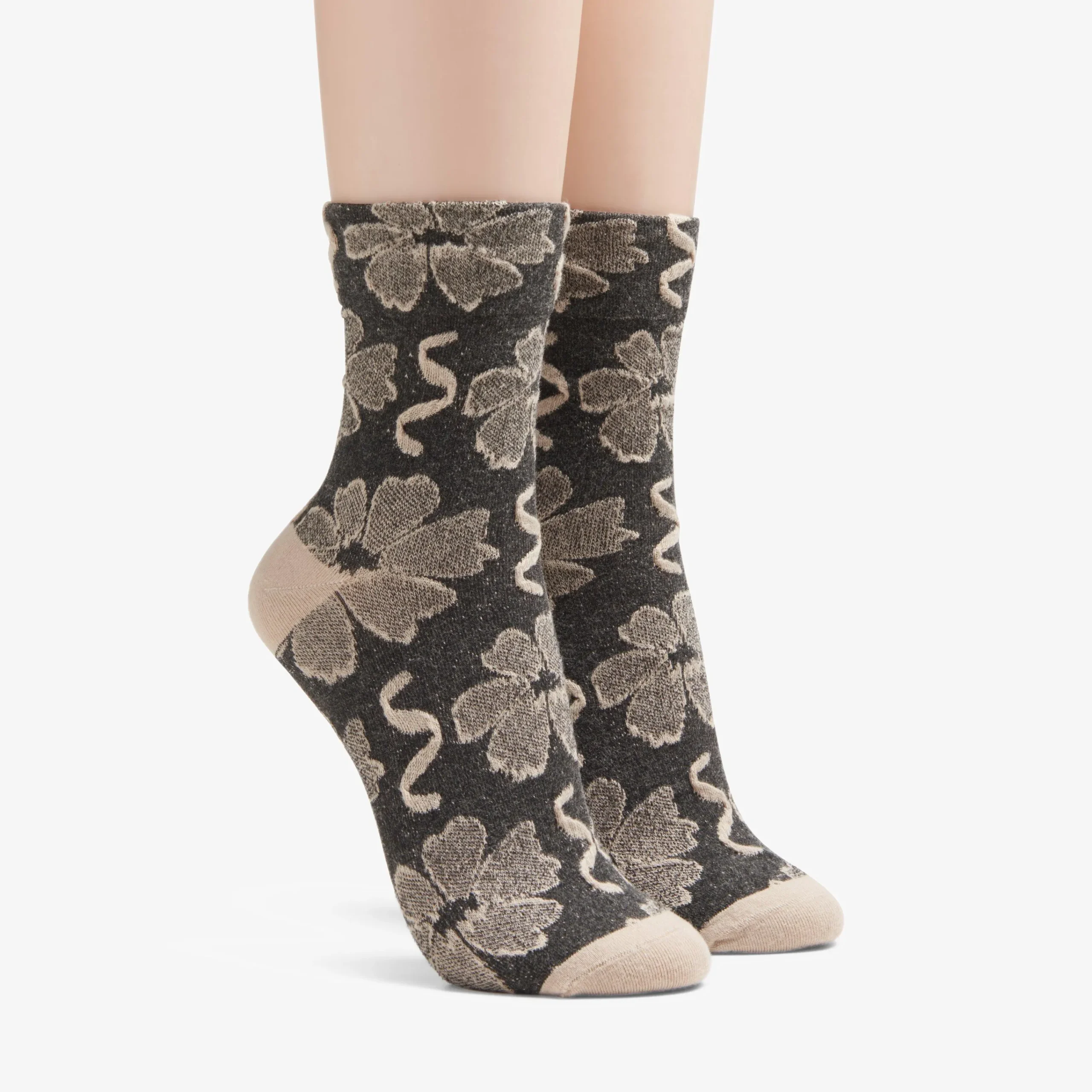 Clarks Flower Crew Black Floral New