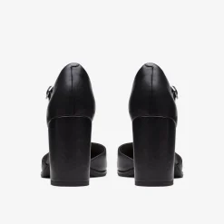 Clarks Freva 85 Bar Black Leather Store