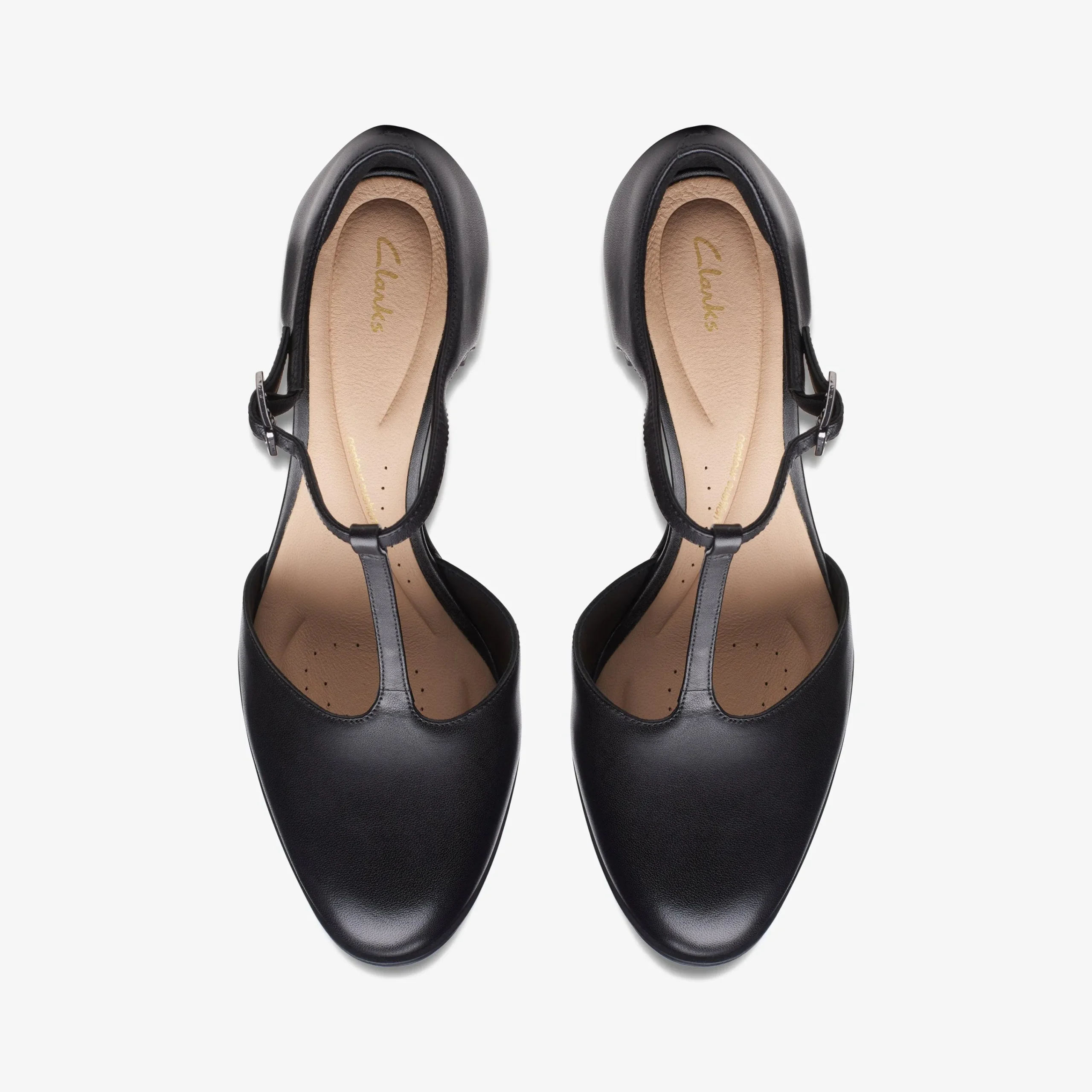 Clarks Freva 85 Bar Black Leather Store