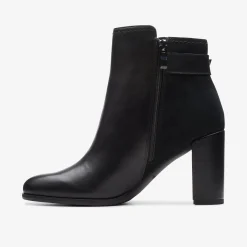 Clarks Freva 85 Buckle Black Leather Best