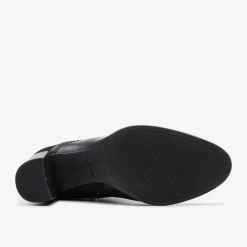 Clarks Freva 85 Buckle Black Leather Best