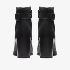Clarks Freva 85 Buckle Black Leather Best