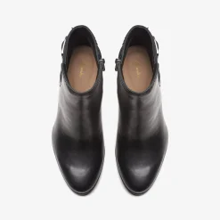 Clarks Freva 85 Buckle Black Leather Best