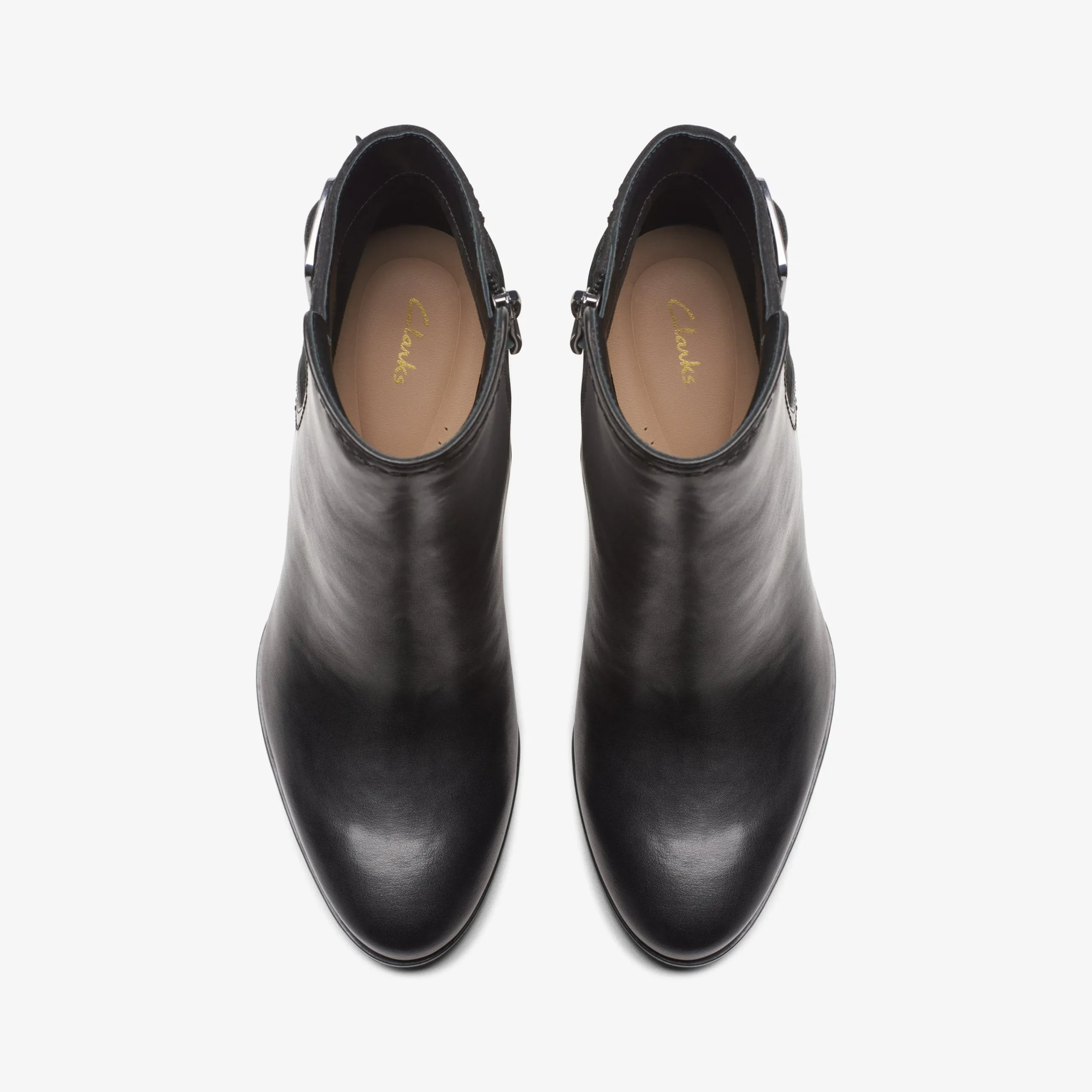 Clarks Freva 85 Buckle Black Leather Best