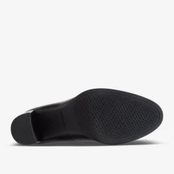 Clarks Freva 85 Court Black Leather Best