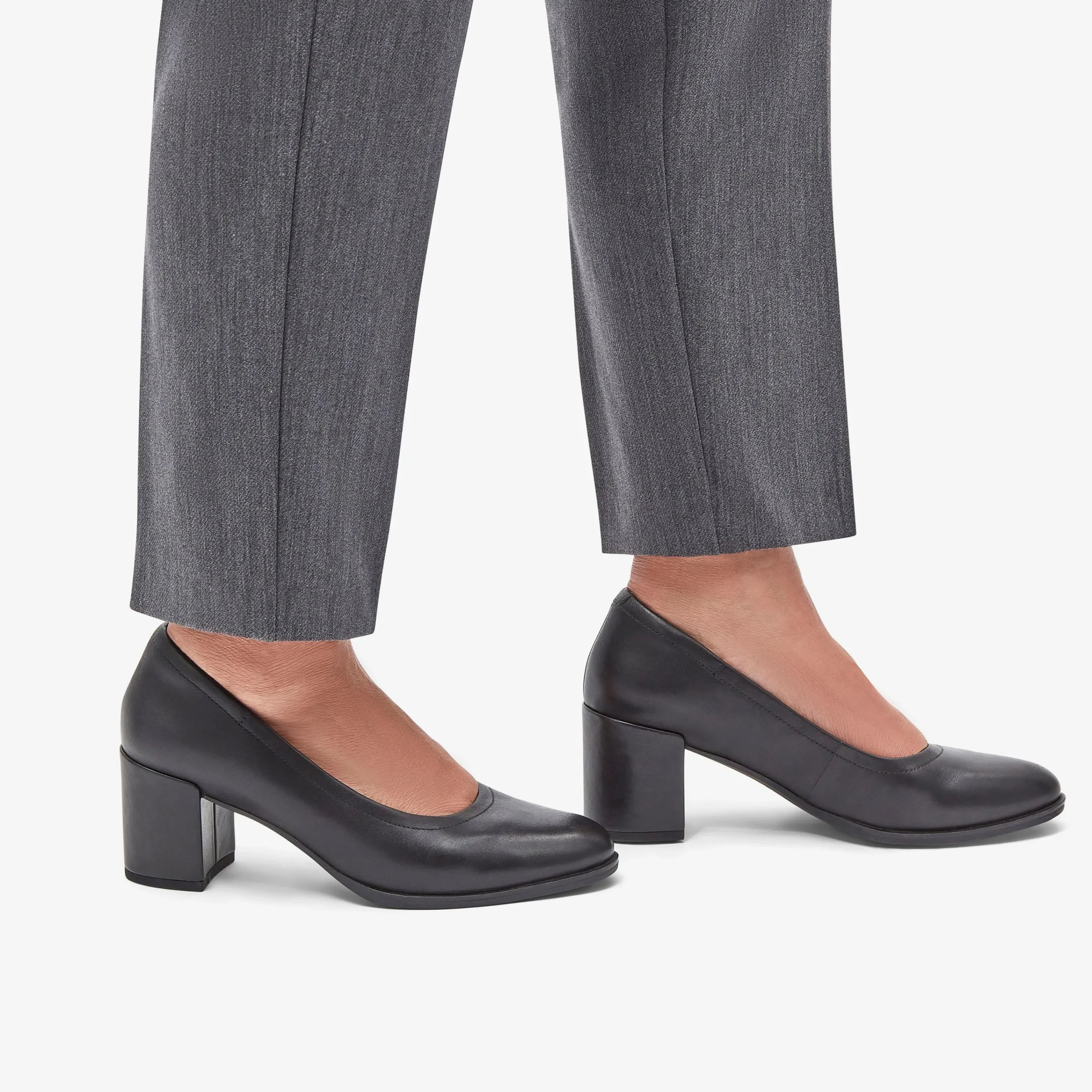 Clarks Freva 55 Court Black Leather Cheap