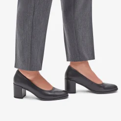 Clarks Freva 55 Court Black Leather Cheap