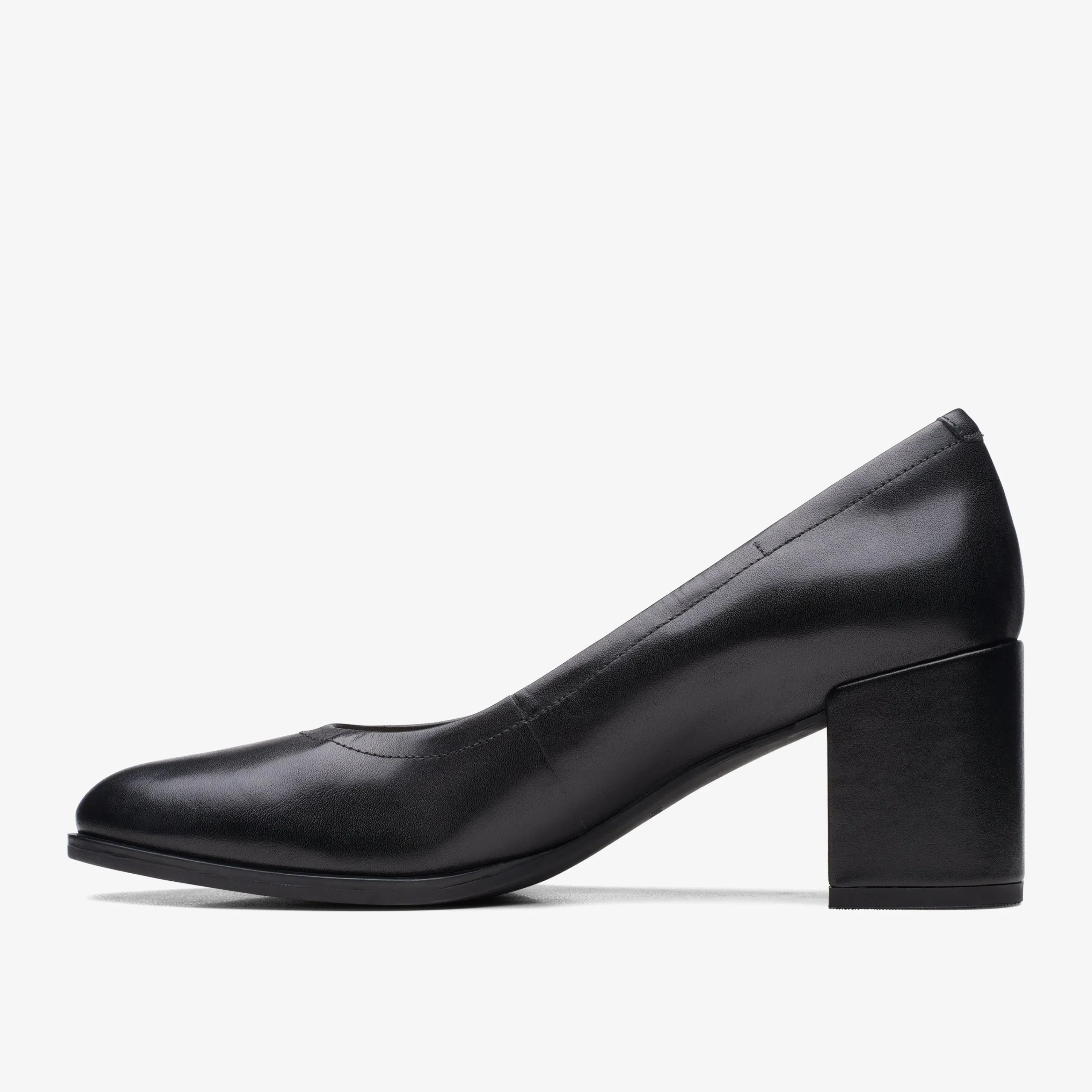Clarks Freva 55 Court Black Leather Cheap