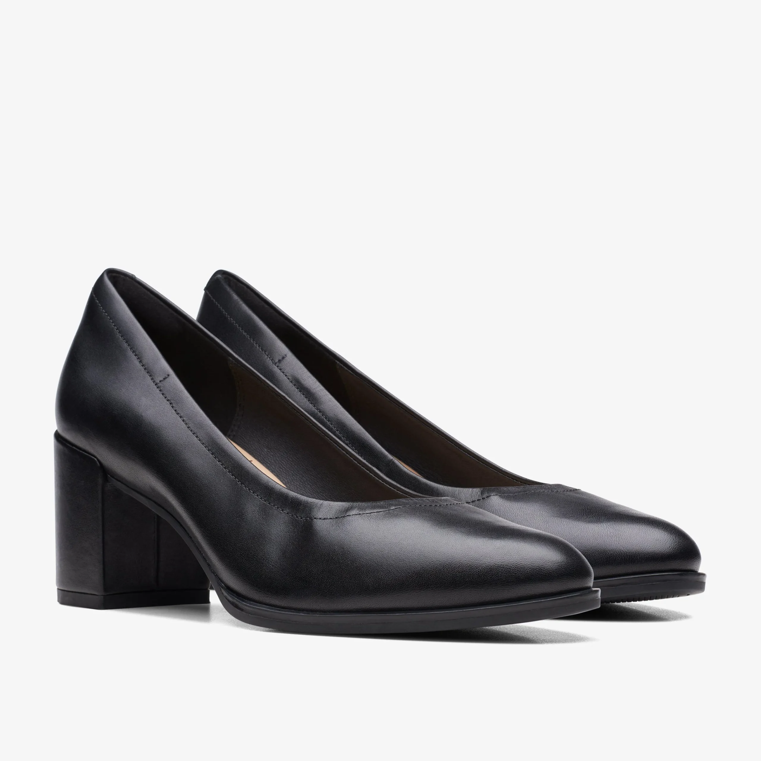 Clarks Freva 55 Court Black Leather Cheap