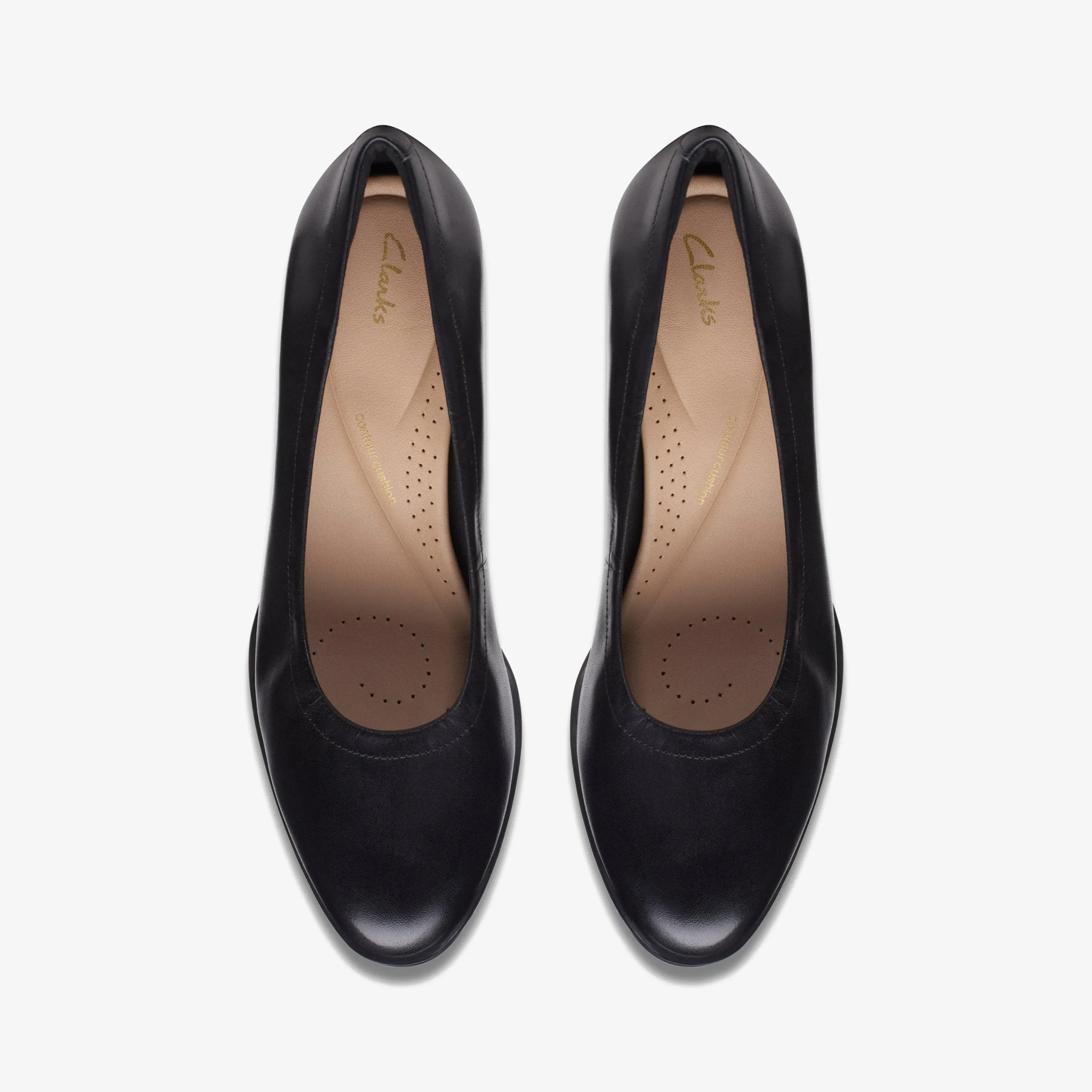 Clarks Freva 55 Court Black Leather Cheap