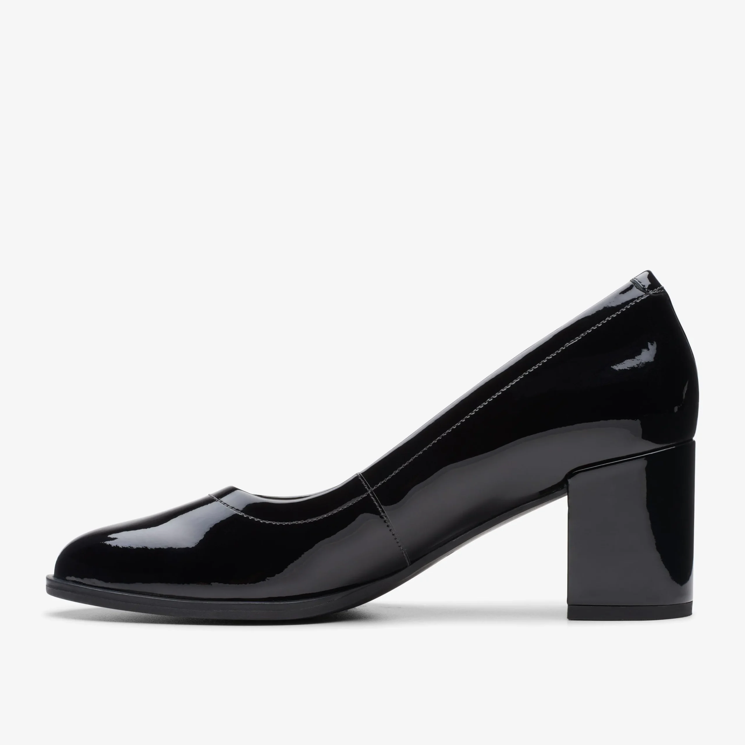 Clarks Freva 55 Court Black Patent Cheap