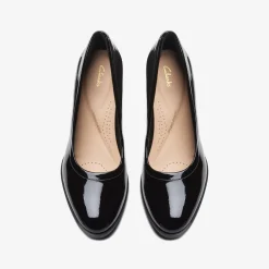 Clarks Freva 55 Court Black Patent Cheap