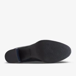 Clarks Freva 55 Court Navy Leather Best