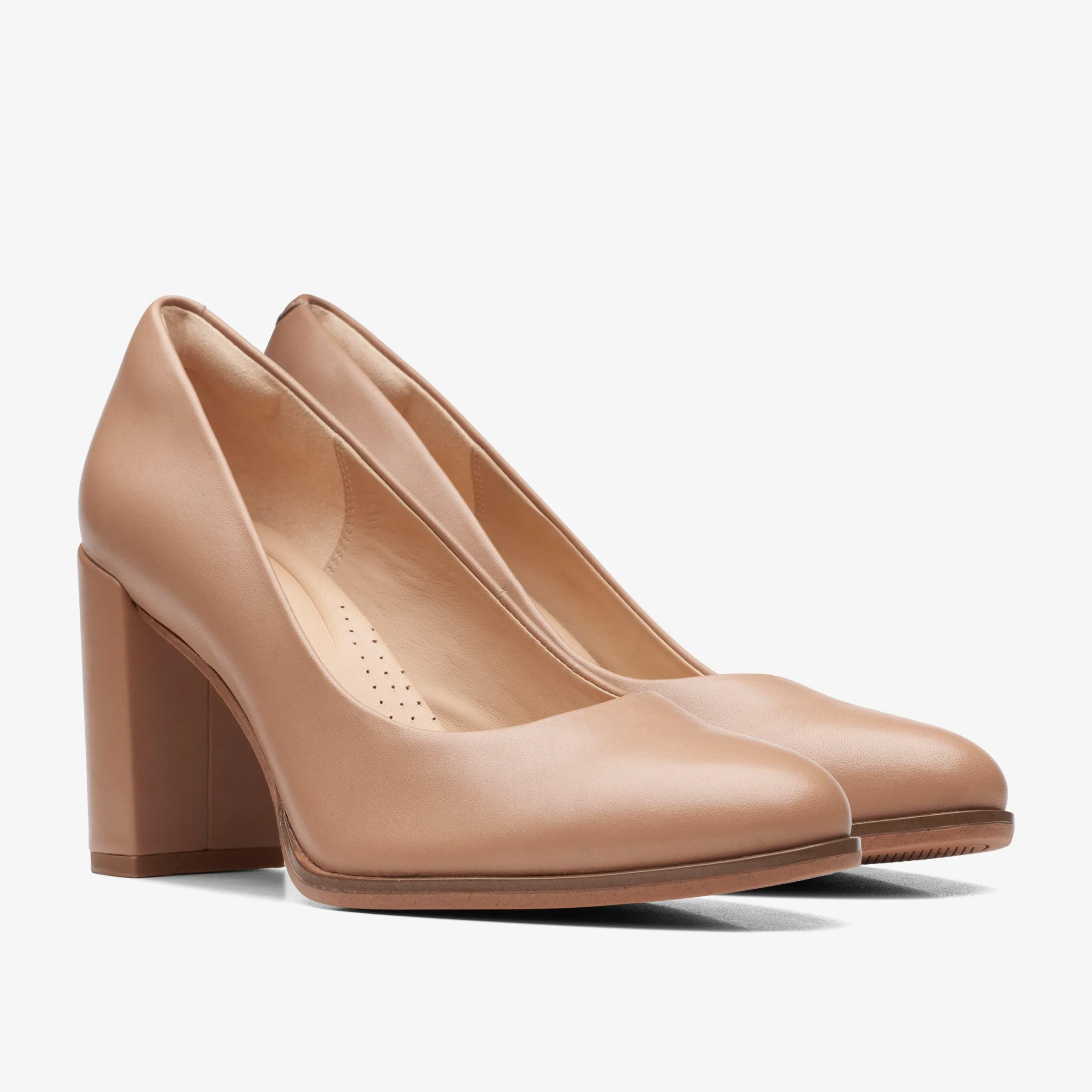 Clarks Freva 85 Court Praline Leather Cheap