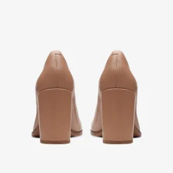 Clarks Freva 85 Court Praline Leather Cheap