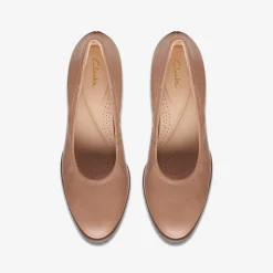 Clarks Freva 55 Court Praline Leather Clearance