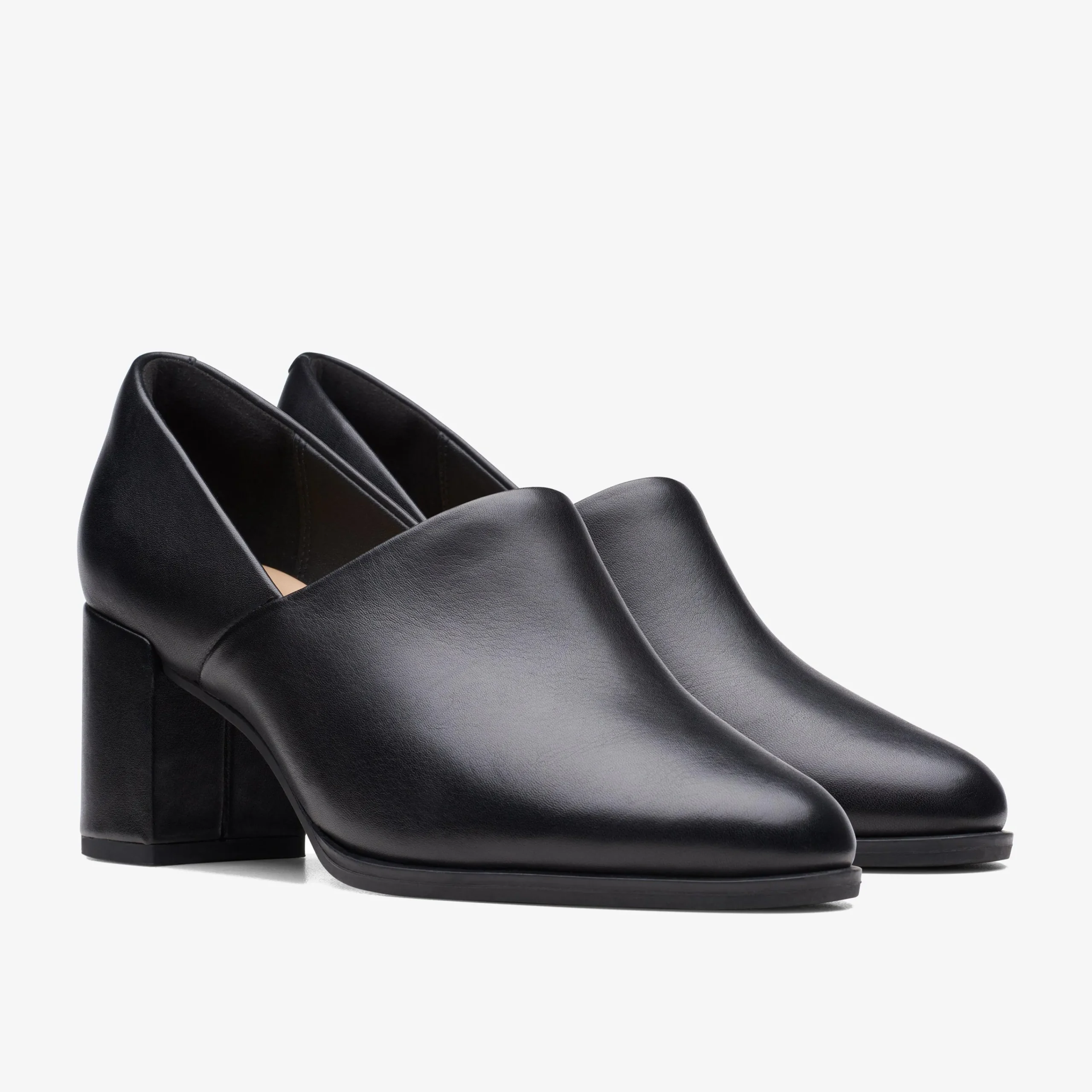 Clarks Freva 55 Lily Black Leather Fashion