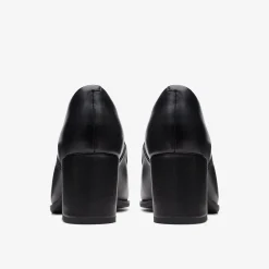 Clarks Freva 55 Lily Black Leather Fashion