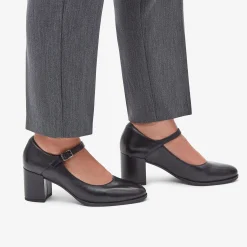 Clarks Freva 55 Strap Black Leather Hot