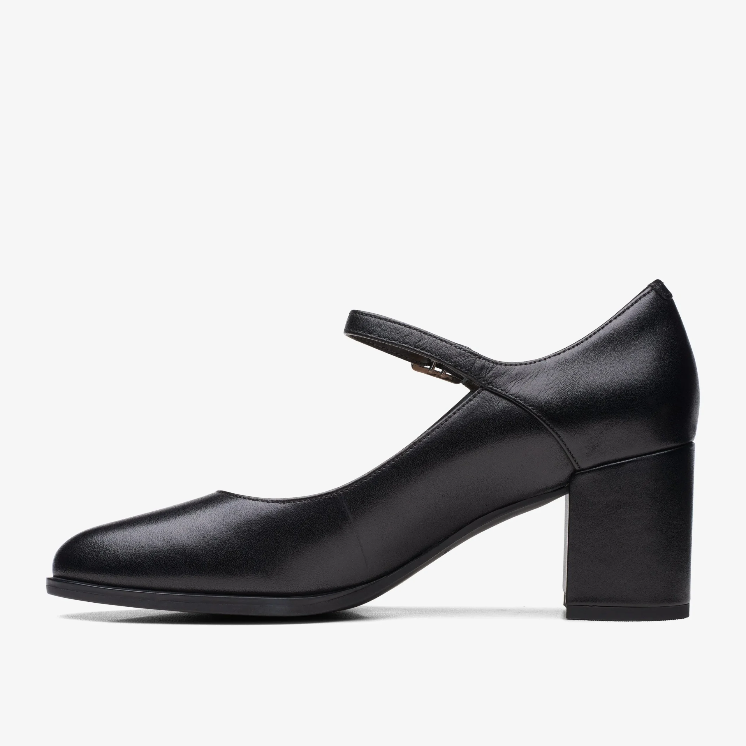 Clarks Freva 55 Strap Black Leather Hot