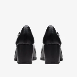 Clarks Freva 55 Strap Black Leather Hot