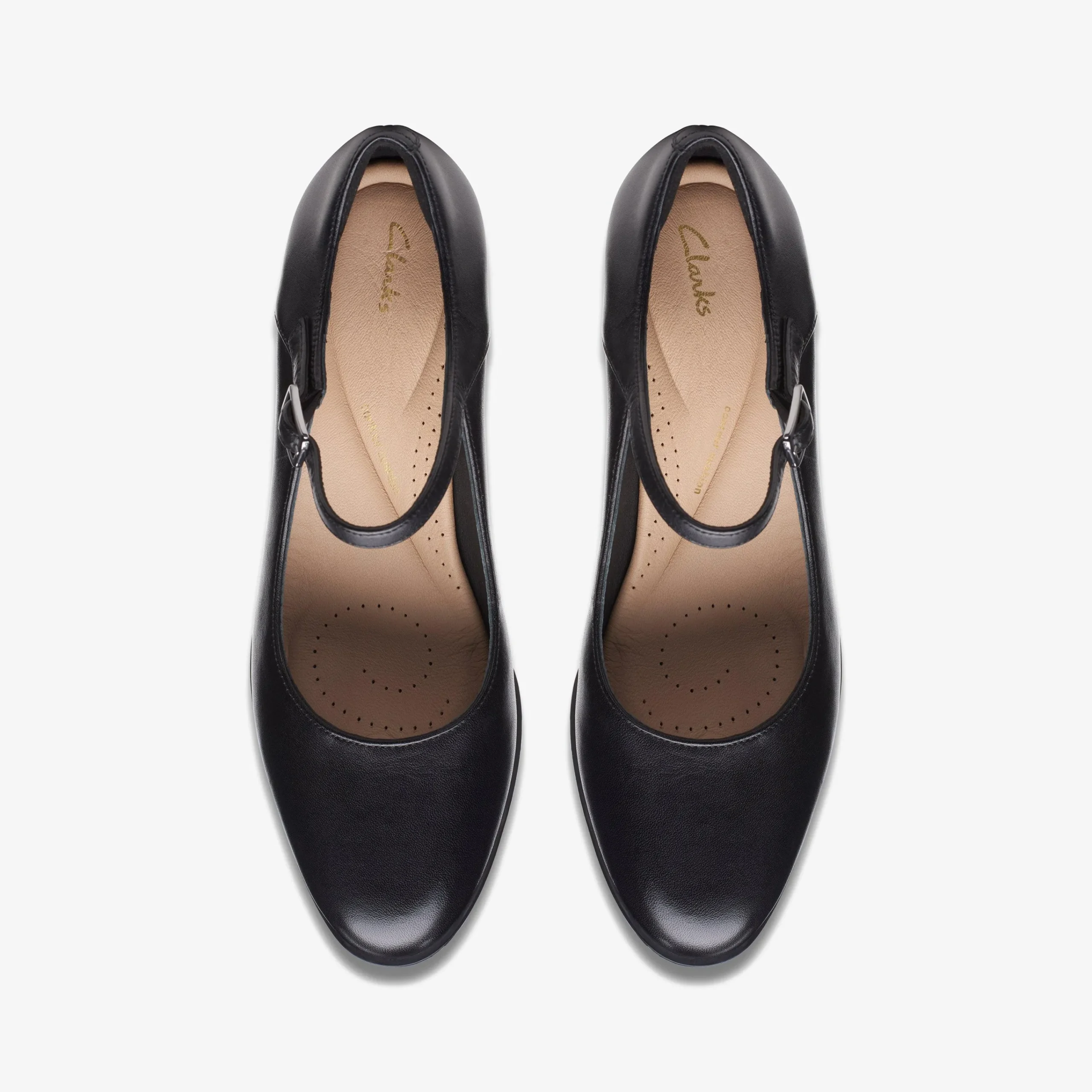 Clarks Freva 55 Strap Black Leather Hot