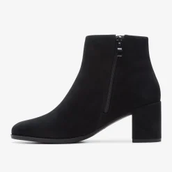 Clarks Freva 55 Zip Black Suede Cheap