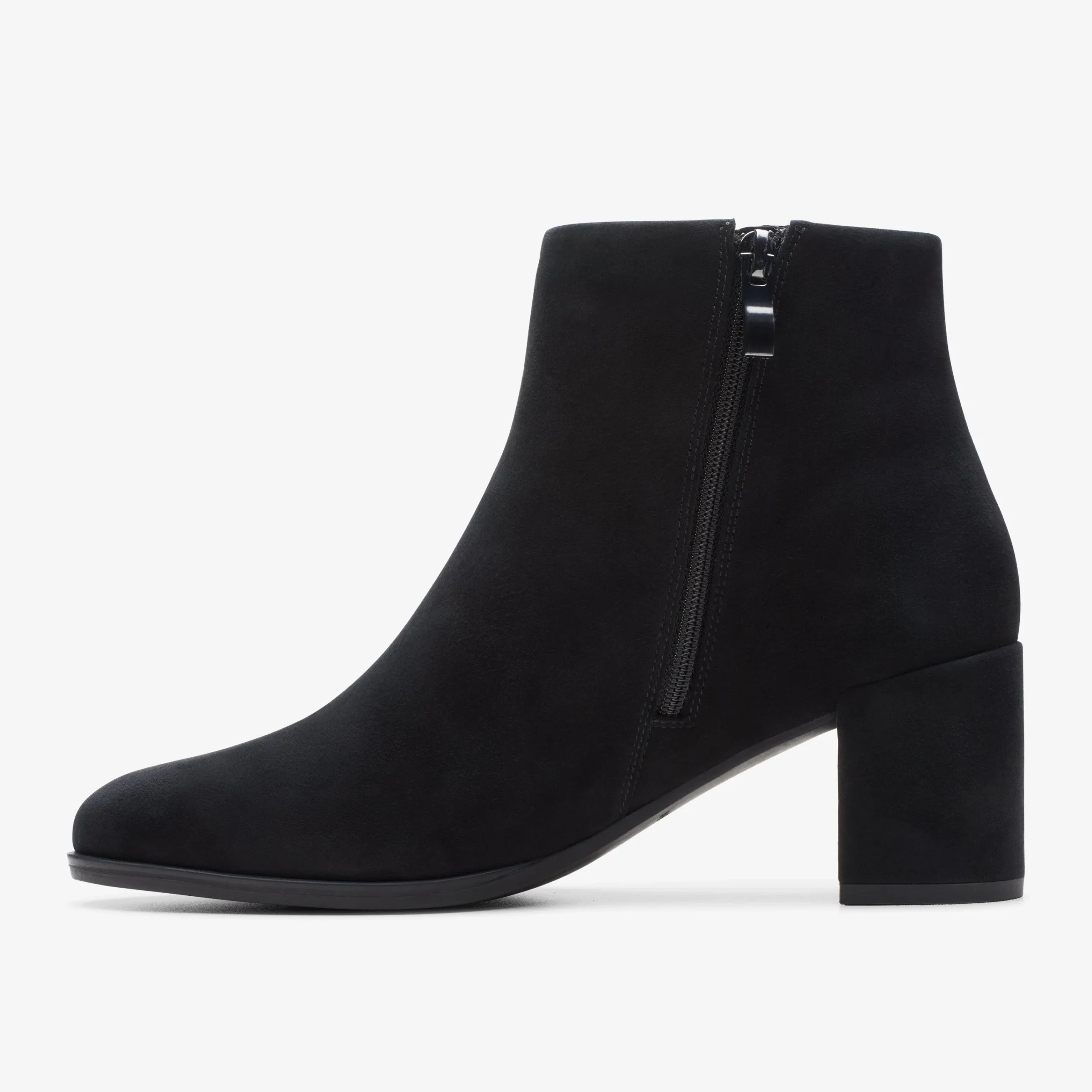 Clarks Freva 55 Zip Black Suede Cheap