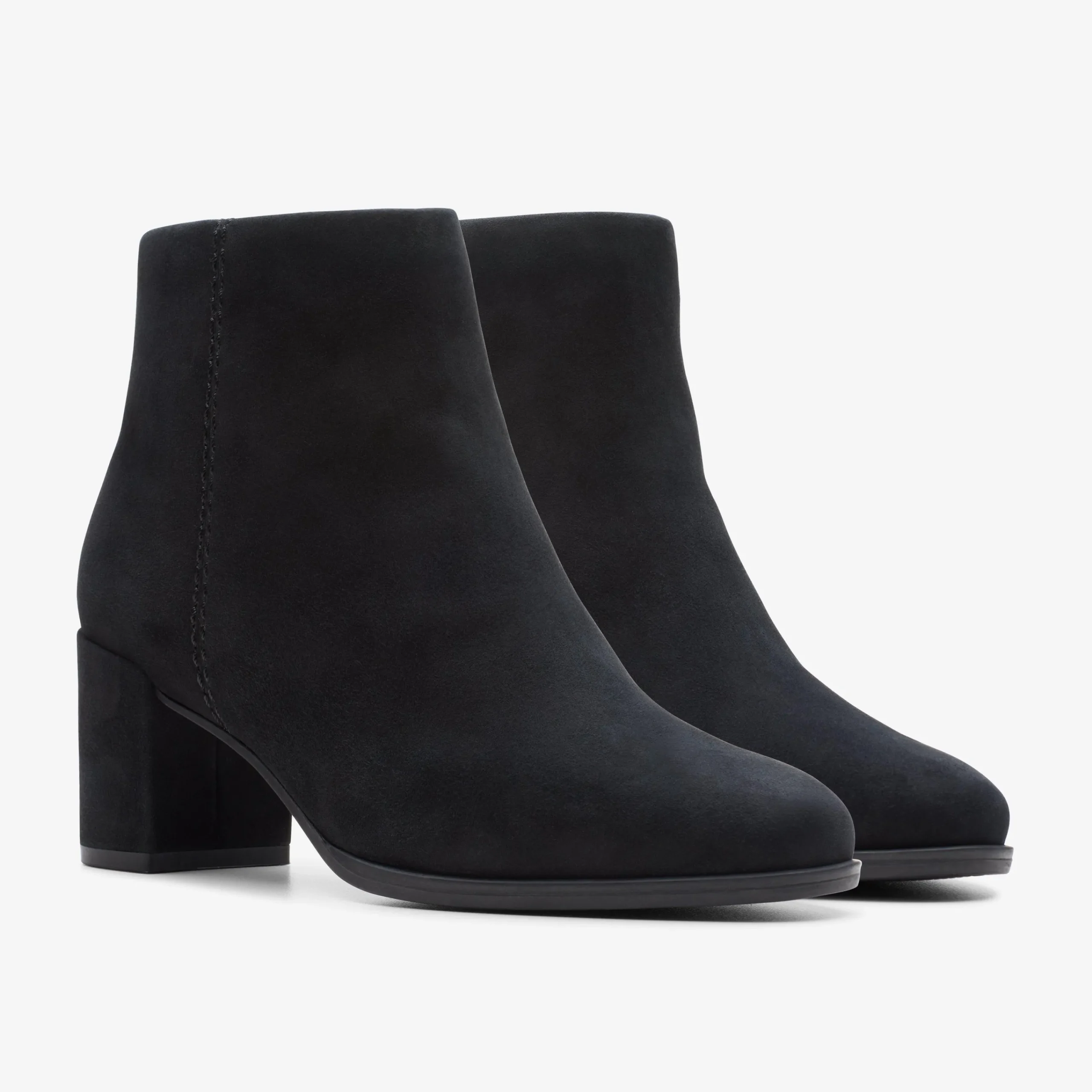 Clarks Freva 55 Zip Black Suede Cheap