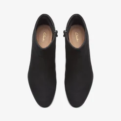 Clarks Freva 55 Zip Black Suede Cheap