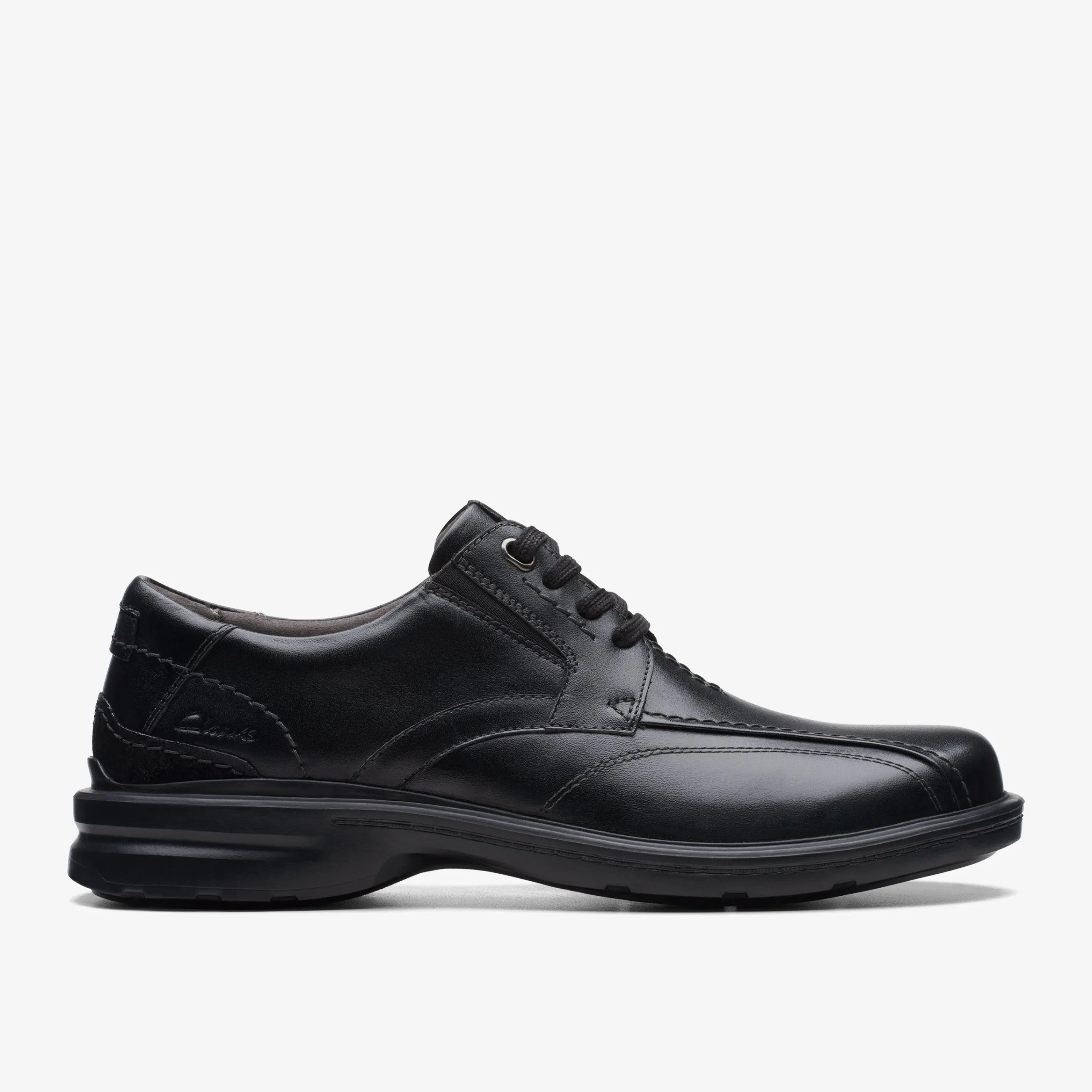 Clarks Gessler Lace Black Leather New