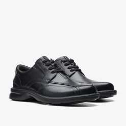 Clarks Gessler Lace Black Leather New