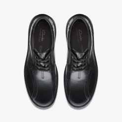 Clarks Gessler Lace Black Leather New