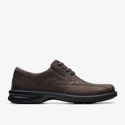 Clarks Gessler Lace Dark Brown Leather Store