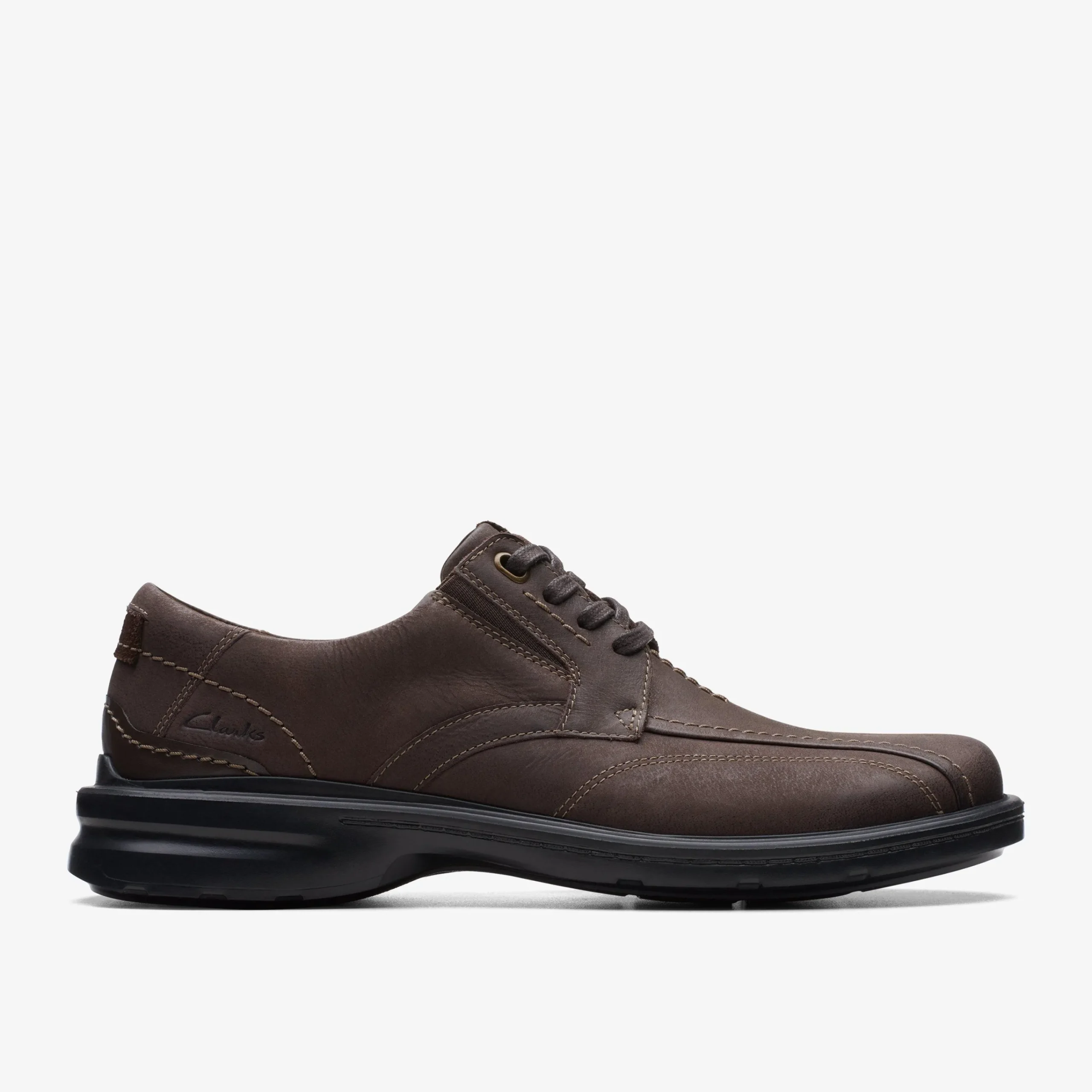 Clarks Gessler Lace Dark Brown Leather Store