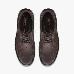 Clarks Gessler Lace Dark Brown Leather Store