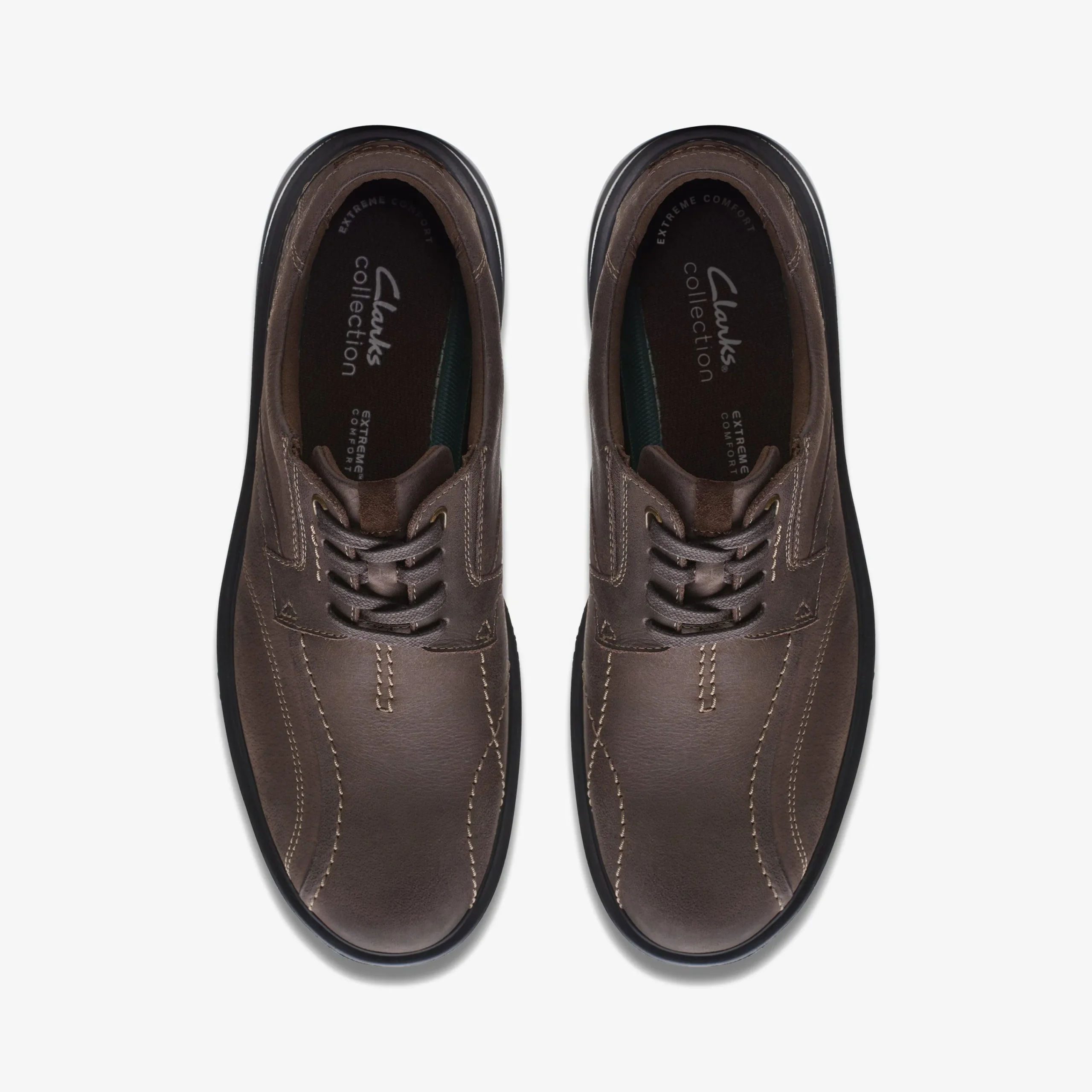 Clarks Gessler Lace Dark Brown Leather Store