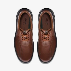 Clarks Gessler Lace Dark Tan Leather Store
